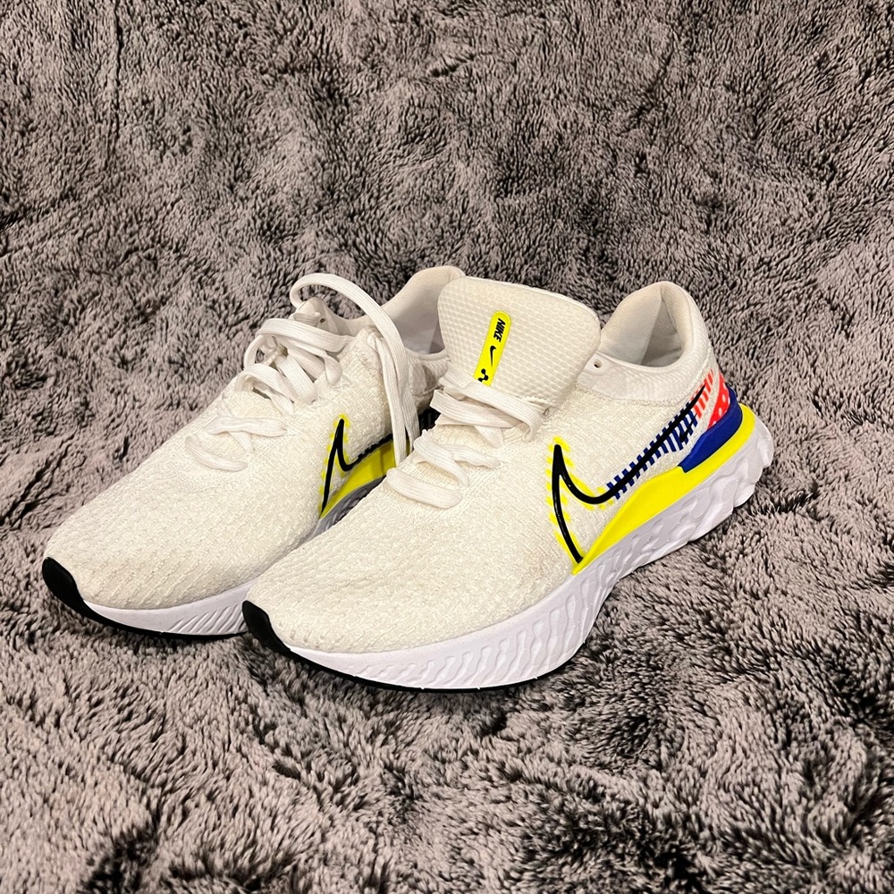 Nike React infinity run Flyknit 3 premium white size 9.5